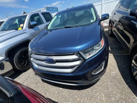 Blue 2017 Ford Edge Titanium for sale in Evansville, IN