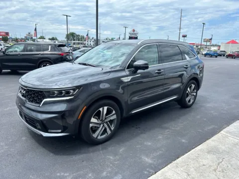 Gray 2023 Kia Sorento Hybrid SX Prestige for sale in Evansville, IN