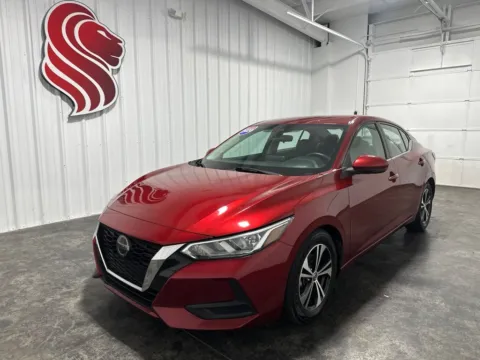 Red 2020 Nissan Sentra SV for sale in Evansville, IN