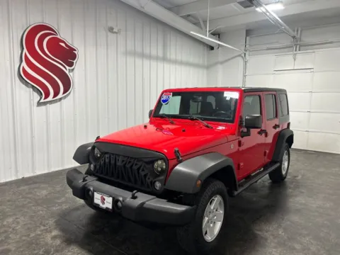 Red 2017 Jeep Wrangler Unlimited Sport for sale in Evansville, IN