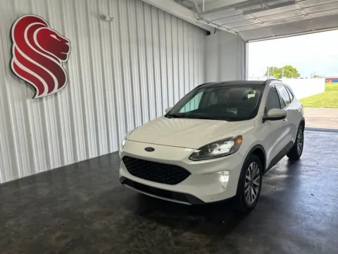 White 2020 Ford Escape Hybrid Titanium for sale in Evansville, IN