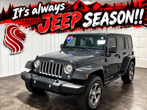 Gray 2017 Jeep Wrangler Unlimited Sahara for sale in Evansville, IN