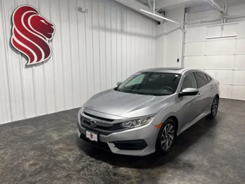 Silver 2017 Honda Civic EX for sale in Evansville, IN