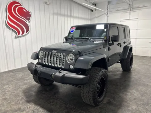 Gray 2016 Jeep Wrangler Unlimited Sahara for sale in Evansville, IN