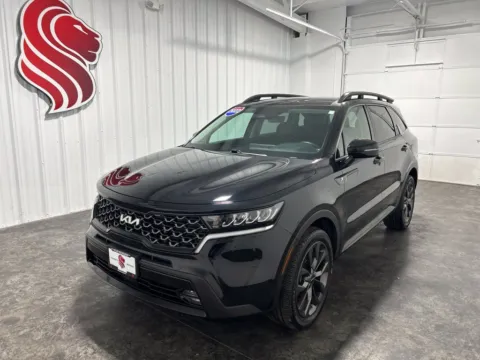 Black 2022 Kia Sorento X-Line EX for sale in Evansville, IN