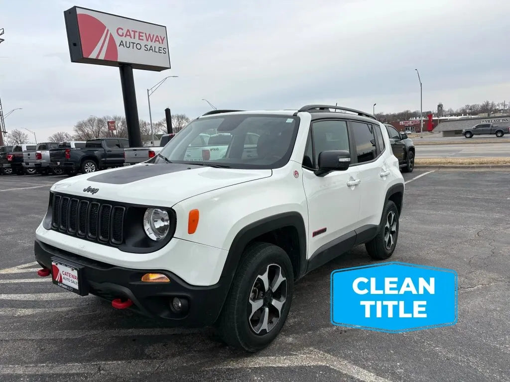 White 2020 Jeep Renegade Trailhawk Sport Utility 4D for sale in Omaha, NE