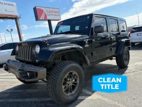 Black 2017 Jeep Wrangler Unlimited 75th Anniversary Edition Sport Utility 4D for sale in Omaha, NE