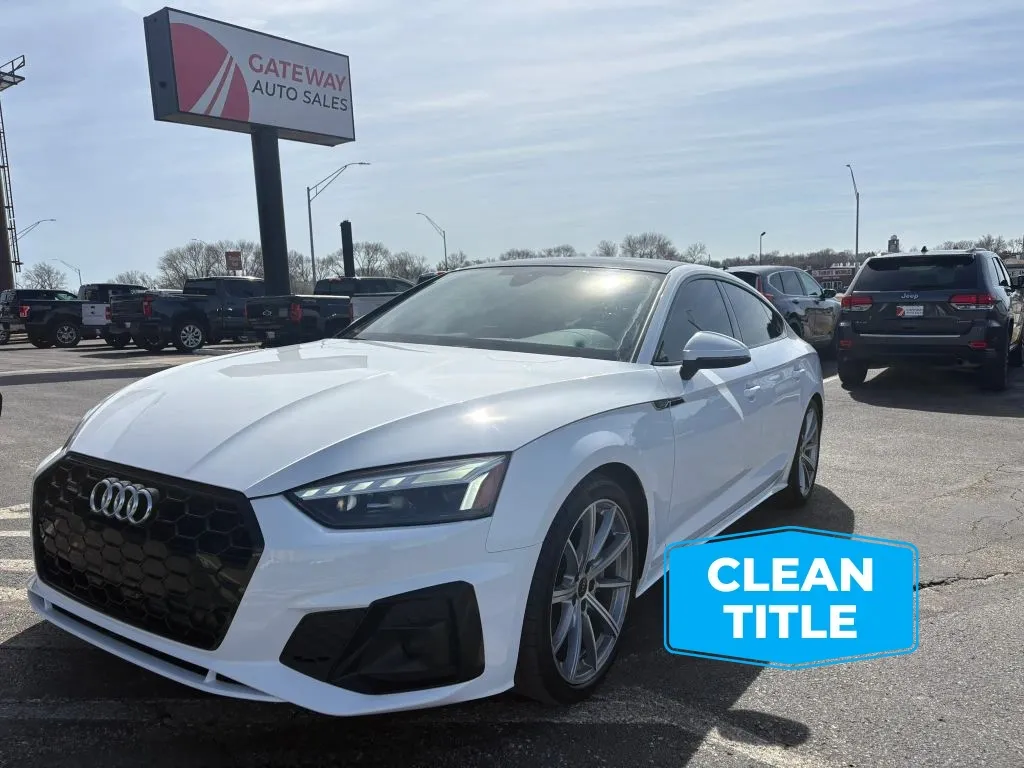 White 2025 Audi A5 Sportback S line 45 TFSI Premium Sedan 4D for sale in Omaha, NE