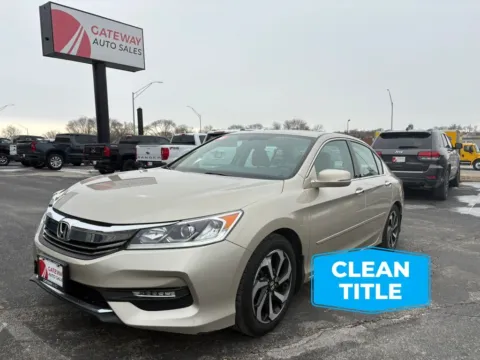 Beige 2016 Honda Accord EX-L Sedan 4D for sale in Omaha, NE