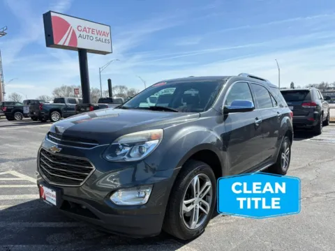 Gray 2017 Chevrolet Equinox Premier Sport Utility 4D for sale in Omaha, NE