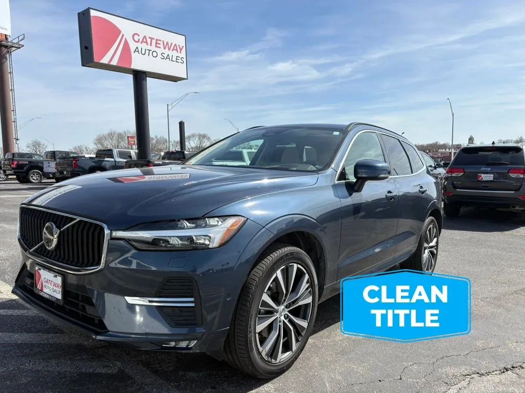 Blue 2022 Volvo XC60 B5 Momentum Sport Utility 4D for sale in Omaha, NE