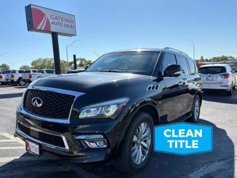 Black 2017 INFINITI QX80 Sport Utility 4D for sale in Omaha, NE