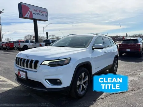 White 2019 Jeep Cherokee Limited Sport Utility 4D for sale in Omaha, NE