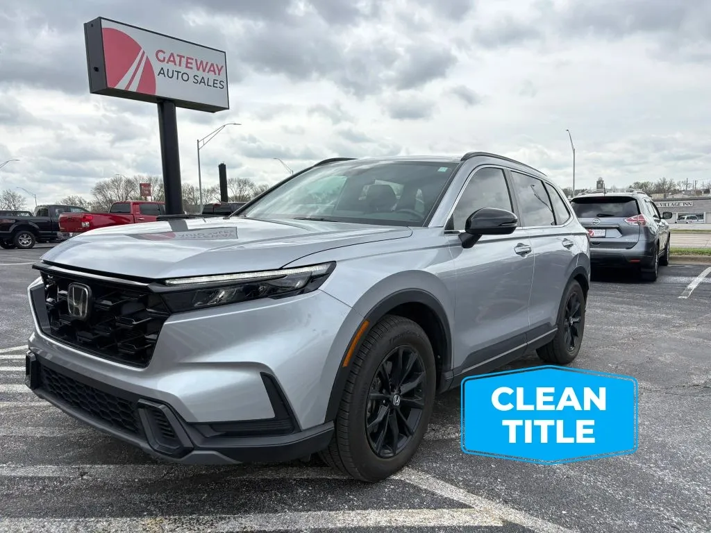 Silver 2023 Honda CR-V Hybrid Sport SUV 4D for sale in Omaha, NE