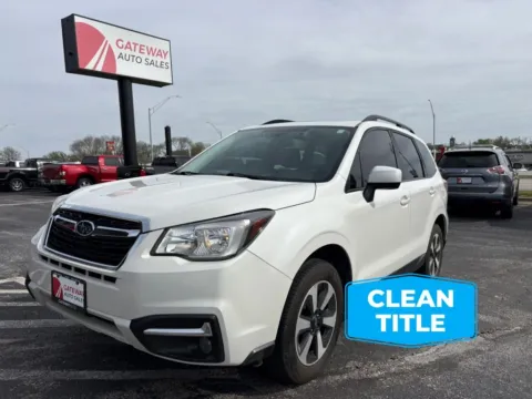 White 2018 Subaru Forester 2.5i Premium Sport Utility 4D for sale in Omaha, NE