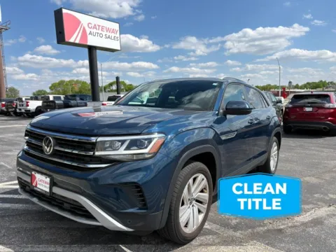 Blue 2020 Volkswagen Atlas Cross Sport SE 4Motion w/Technology Sport Utility 4D for sale in Omaha, NE