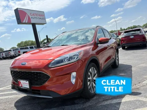 Orange 2020 Ford Escape Titanium Sport Utility 4D for sale in Omaha, NE