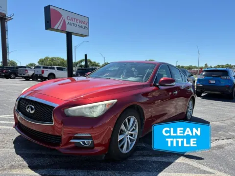 Red 2014 INFINITI Q50 3.7 Premium Sedan 4D for sale in Omaha, NE