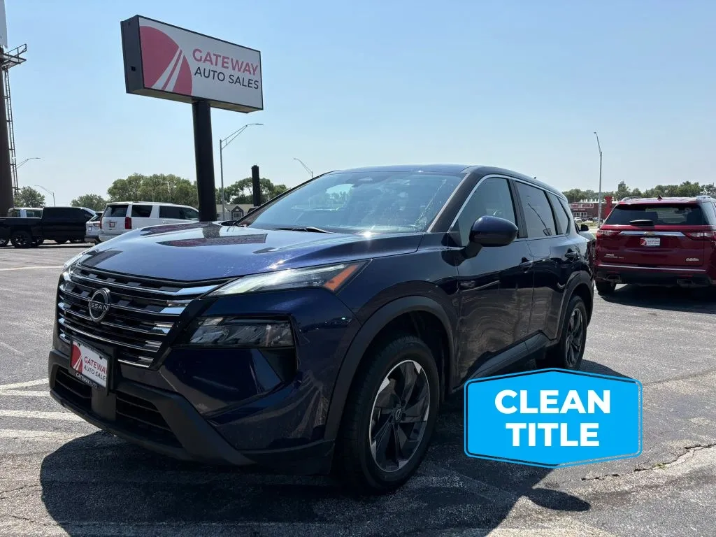 Blue 2024 Nissan Rogue SV Sport Utility 4D for sale in Omaha, NE