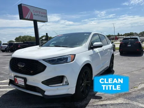 White 2020 Ford Edge ST Sport Utility 4D for sale in Omaha, NE