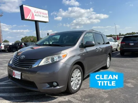 Gray 2017 Toyota Sienna XLE Premium Minivan 4D for sale in Omaha, NE