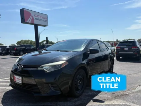Black 2016 Toyota Corolla LE Sedan 4D for sale in Omaha, NE