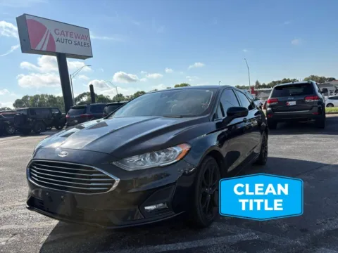 Blue 2020 Ford Fusion SE Sedan 4D for sale in Omaha, NE