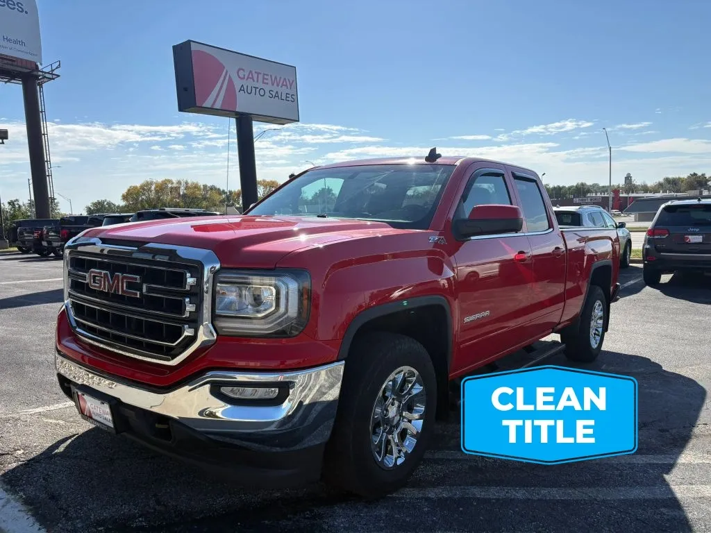 Red 2017 GMC Sierra 1500 Double Cab SLE Pickup 4D 6 1/2 ft for sale in Omaha, NE