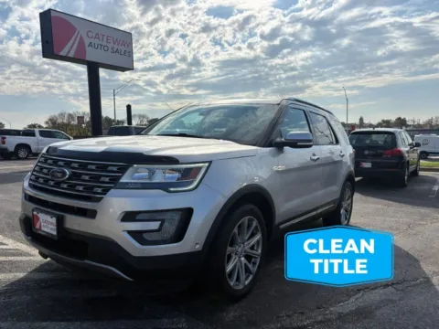 Silver 2017 Ford Explorer Limited Sport Utility 4D for sale in Omaha, NE