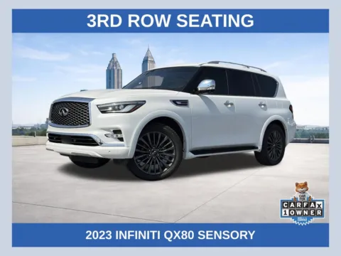 White 2023 INFINITI QX80 Sensory for sale in Lithia Springs, GA