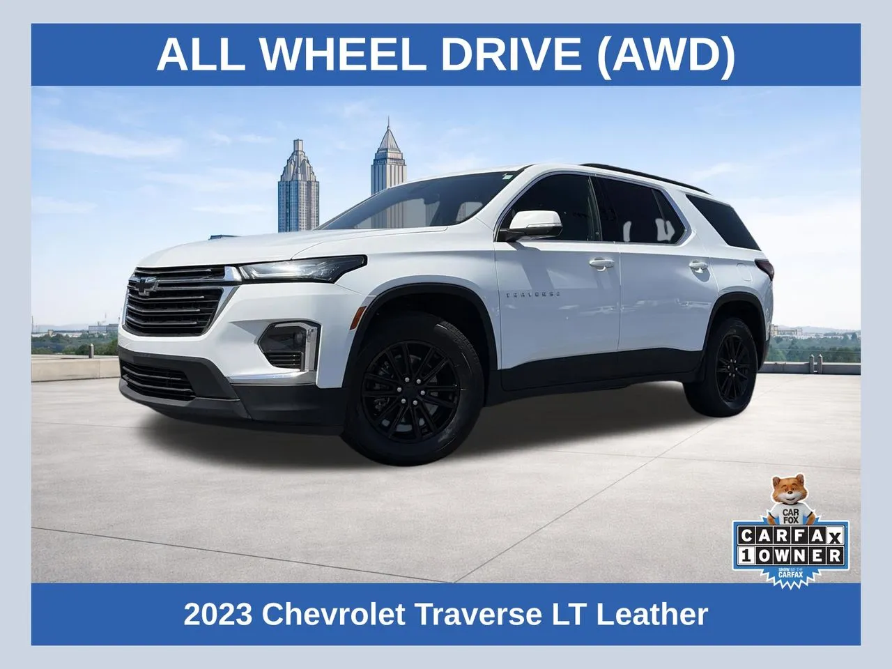 White 2023 Chevrolet Traverse LT Leather for sale in Lithia Springs, GA