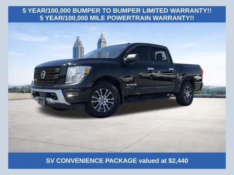 Black 2021 Nissan Titan SV for sale in Lithia Springs, GA