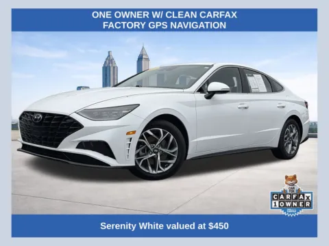 White 2023 Hyundai Sonata SEL for sale in Lithia Springs, GA