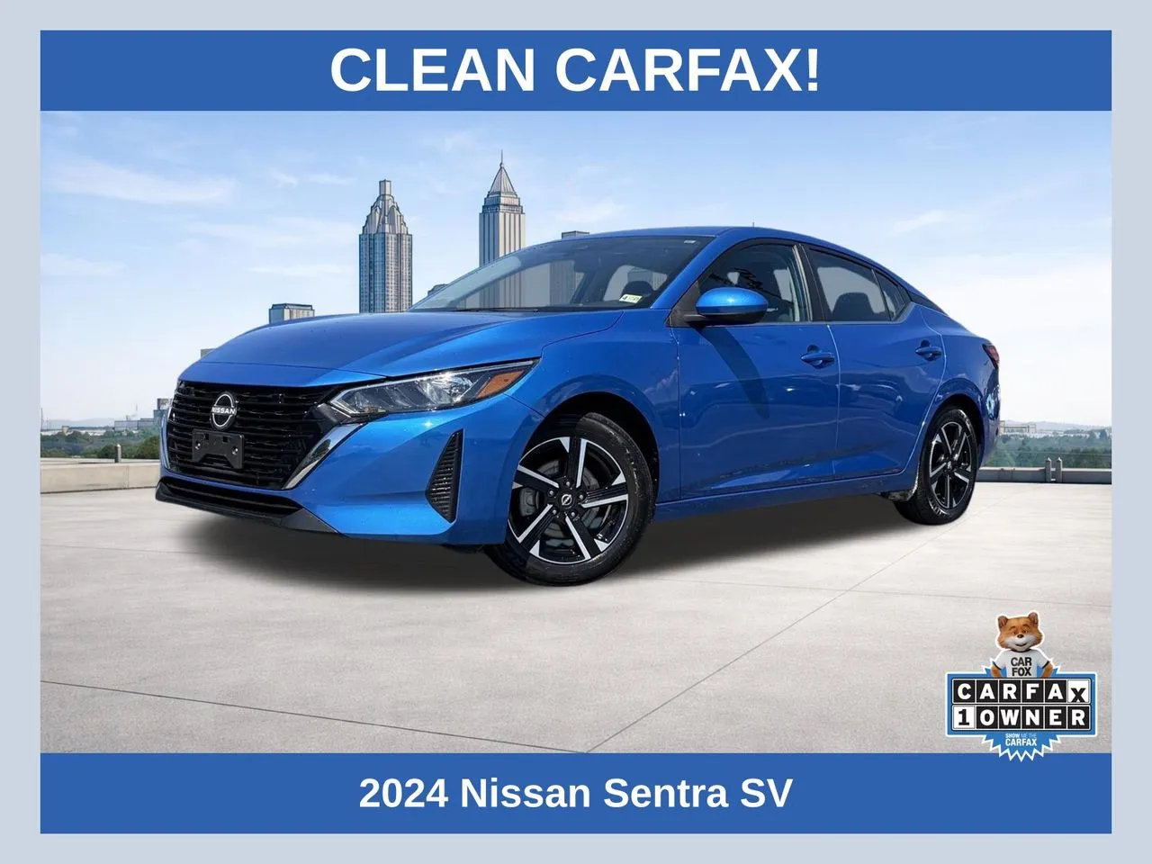 Blue 2024 Nissan Sentra SV for sale in Lithia Springs, GA