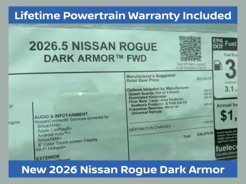 Black 2026 Nissan Rogue Dark Armor for sale in Lithia Springs, GA