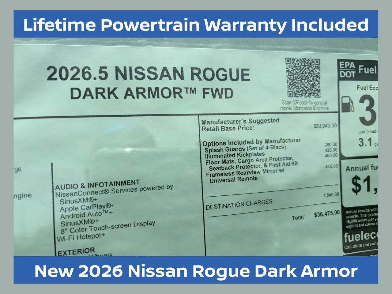 Black 2026 Nissan Rogue Dark Armor for sale in Lithia Springs, GA