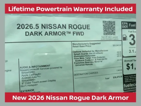 Black 2026 Nissan Rogue Dark Armor for sale in Lithia Springs, GA