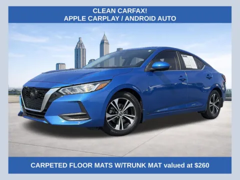 Blue 2022 Nissan Sentra SV for sale in Lithia Springs, GA