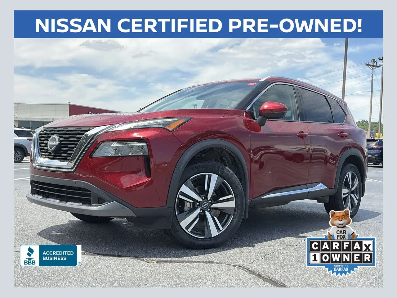 Red 2023 Nissan Rogue SL for sale in Lithia Springs, GA