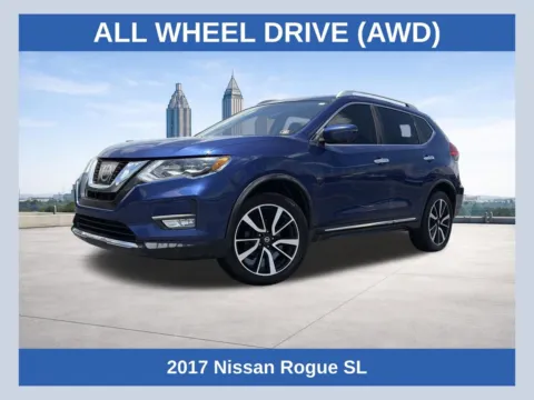 Blue 2017 Nissan Rogue SL for sale in Lithia Springs, GA