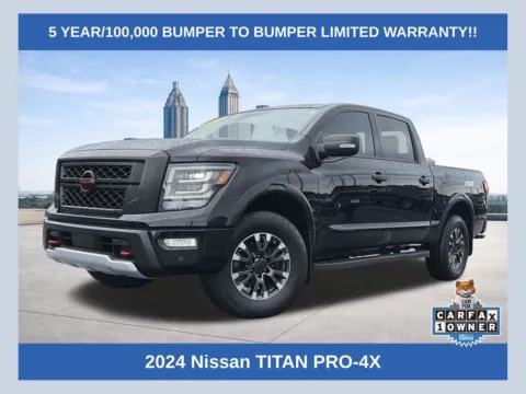 Black 2024 Nissan Titan PRO-4X for sale in Lithia Springs, GA