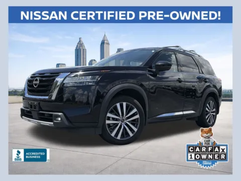 Black 2022 Nissan Pathfinder Platinum for sale in Lithia Springs, GA