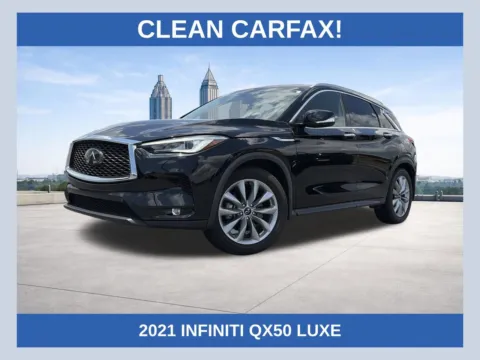 Black 2021 INFINITI QX50 LUXE for sale in Lithia Springs, GA