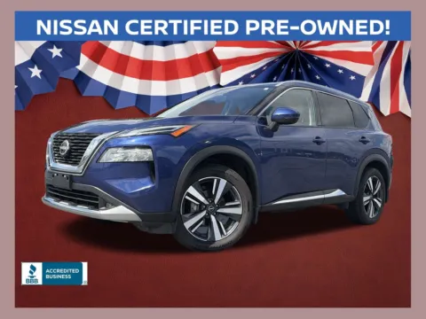 Blue 2022 Nissan Rogue Platinum for sale in Lithia Springs, GA