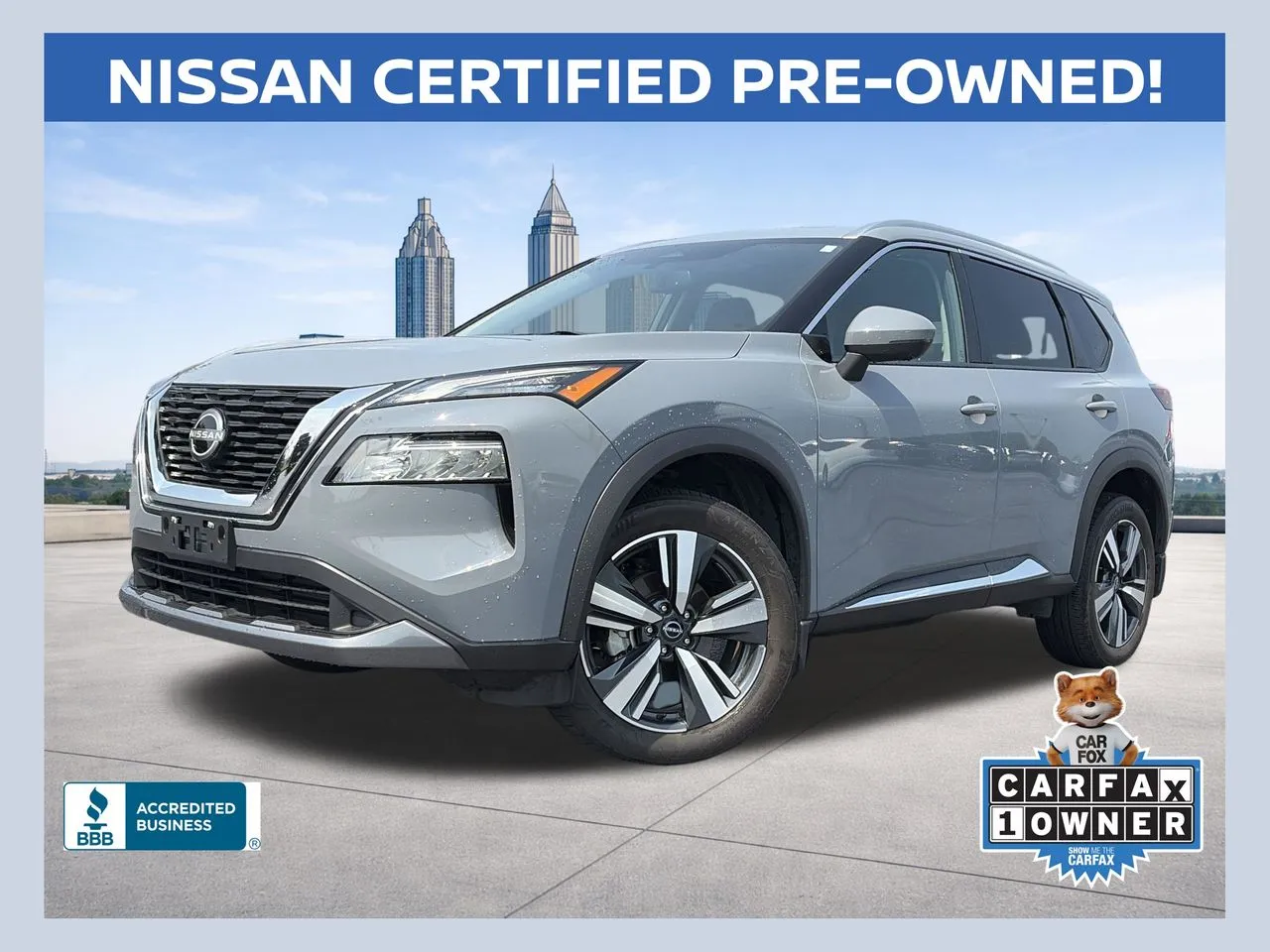Gray 2023 Nissan Rogue SL for sale in Lithia Springs, GA