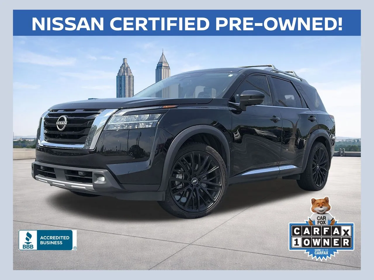 Black 2022 Nissan Pathfinder Platinum for sale in Lithia Springs, GA