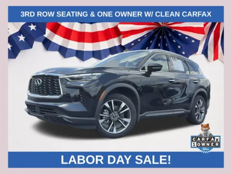 Black 2023 INFINITI QX60 LUXE for sale in Lithia Springs, GA