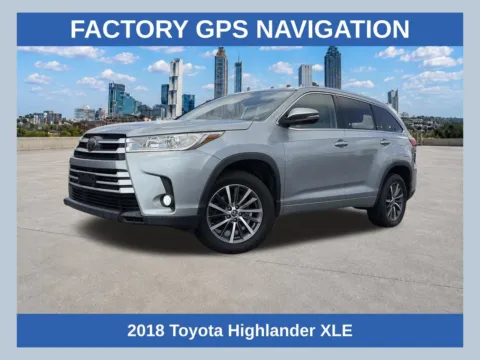 Silver 2018 Toyota Highlander XLE for sale in Lithia Springs, GA