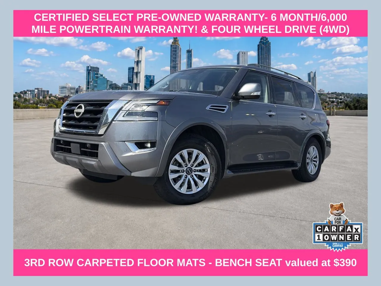 Gray 2023 Nissan Armada SV for sale in Lithia Springs, GA