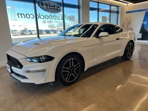 White 2020 FORD MUSTANG for sale in Lubbock, TX